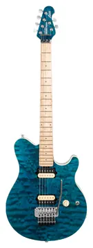 Music Man 30th Anniversary Axis Translucent Blue Quilt/Black Blue Sparkle Back
