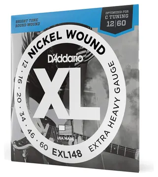 D'Addario EXL148 Extra Heavy Electric Guitar Corde x Chitarra Elettrica 12-60