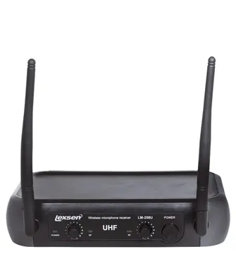 Lexsen Microfone Sem Fio Dinâmico Duplo Lexsen LM-258U - UHF, Frequência Fixa e Supercardióide