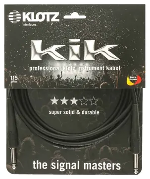 Klotz Zwart Gitaar KIK standaard 6M