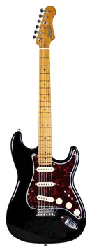 JET JS 300 BK Black S-Style E-Gitarre