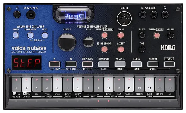 Korg VOLCA NUBASS Sintetizzatore analogico bassline oscillatore valvolare x live