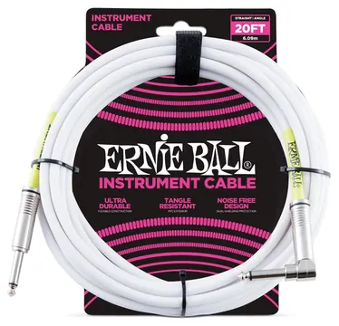 Ernie Ball 6047 Cavo PVC White 6 m