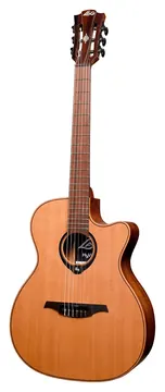 LAG HyVibe V2 HV10-N-ACE Chitarra Acustica Smart Auditorium Cutaway Nylon
