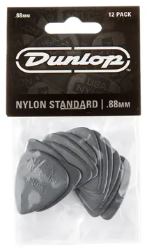 Dunlop 44P88 NYLON STANDARD PLAYER'S PACK DE 12 MEDIATORS 0,88mm
