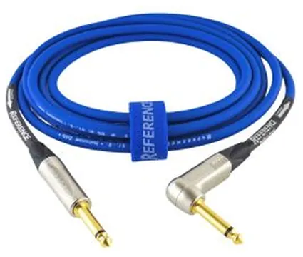 Cavo Jack/Jack angolare 6 mt Reference RIC01-BL-JJR-6-N blu connettori Neutrik