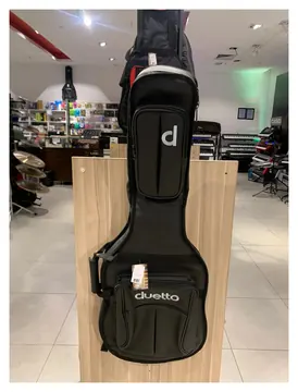 Duetto Bag Guitarra Prime Couro Preta
