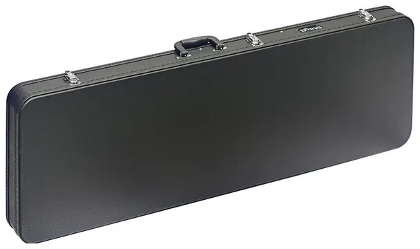 Stagg GCA-RB - Electric Bass Guitar Square Hardcase - Black