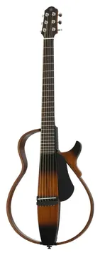 Yamaha Silent Guitar SLG200S Westerngitarre black sunburst – Steel-String, rahmenloses Korpus-Design, SRT-Powered-Elektronik