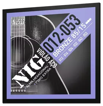 NIG Encordoamento para Violão Aço NIG 0.12 Bronze 85/15 Nig
