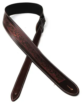 Leathergraft Embossed Leather Strap Brown