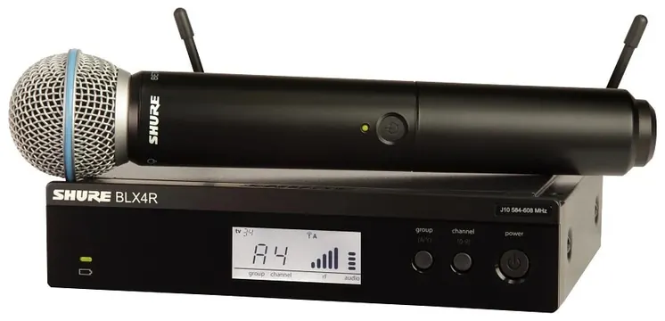 Shure Microfone Shure Sem Fio de Mão BLX24RBR/SM58-M15 Rack