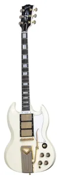 Gibson Custom Shop 60th Anniversary 1961 SG Les Paul Custom - vos aged polaris white
