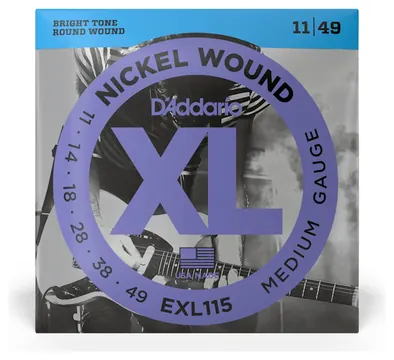 D'Addario EXL115 - XL Electric Nickel Wound | 011-049