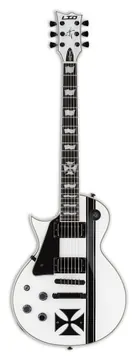 ESP/LTD Iron Cross LH Snow White zurdo con Estuche