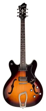 Hagstrom Viking -18 Vintage Hollowbody E-Gitarre, tobacco sunburst