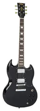 Vintage VS6B Electric Guitar Gloss Black