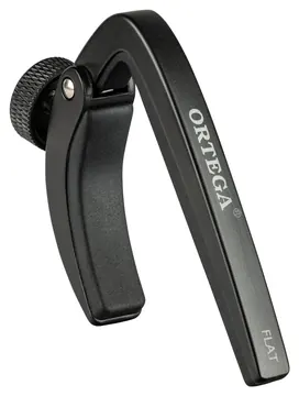 Ortega OCAPOPRO-BK Pro Flat Capo Kapodaster Schwarz (Konzertgitarre)