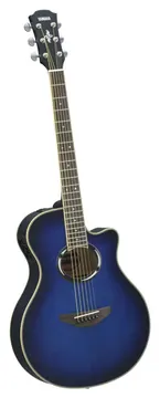 Yamaha APX500 III Obb Blu Chitarra Acustica Elettrificata Spalla Mancante EQ 3 Bande Oriental Blue Burst
