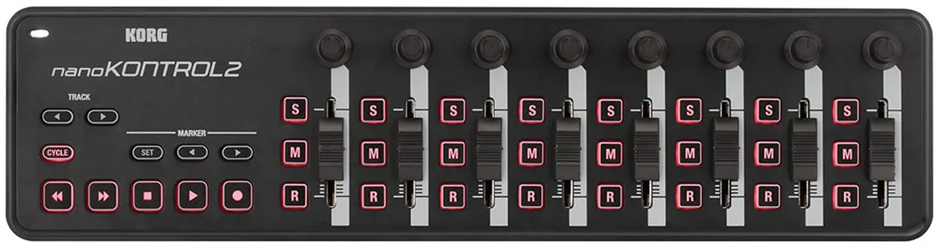 Korg nanoKONTROL2-BK Controller MIDI-USB multifunzione x multi-traccia, Nero