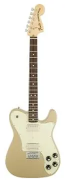 Fender Chris Shiflett Telecaster Deluxe rw shoreline gold con custodia