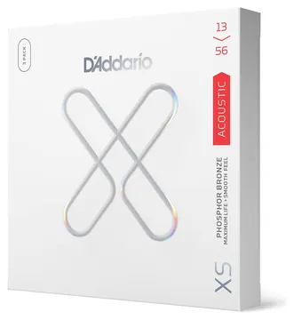 Acoustic Guitar Strings D'Addario 13-56 Coated Phosphor Bronze, Medium X3 PACK