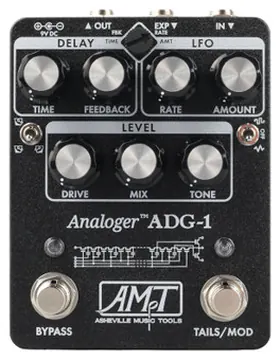 Asheville Music Tools ADG-1 Anologer Delay Pedal in Textured Black