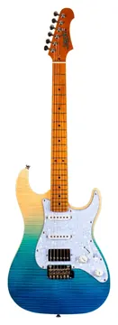 JET JS-450 Transparent Blue Chitarra elettrica HSS