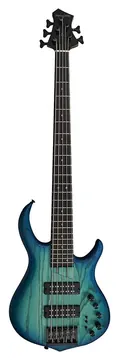 Sire Marcus Miller M5+ S5/TBL Transparant Blauw 5 Snarige Basgitaar