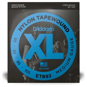 D'Addario ETB92 -XL Bass Tapewound, Long Scale 50-105