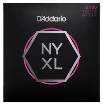 Daddario Bass Guitar Strings, Long Scale Regular, 45-100, NYXL45100