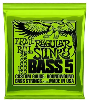 Ernie Ball 2836 String Bass Guitar Strings Nickel Wound Roundwound 5