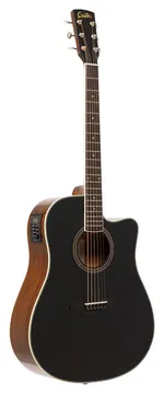 Crafter Electro Acoustic Guitar Cutaway Dreadnought Black HILITE D16CE BK
