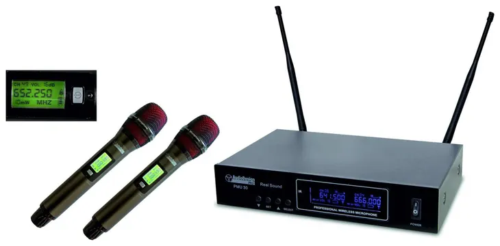 Audiodesign Pmu312 Sistema Wireless con 2 Microfoni a Gelato