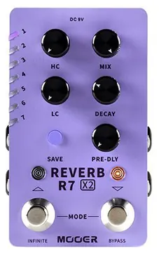Mooer R7 X2 Reverb - Dual Stereo Reverb Pedal