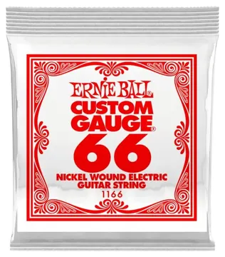 Ernie Ball Corde Détail Filé Nickel 066w 1166