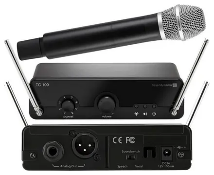Beyerdynamic TG100H RADIOMICROFONO A MANO VHF BAND 3 213 - 223MHz