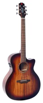 Seizi Supreme Mirai Ryu Cutaway Solid Top - Koa Burst