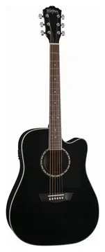 Washburn Ad5Ce Chitarra Acustica Black