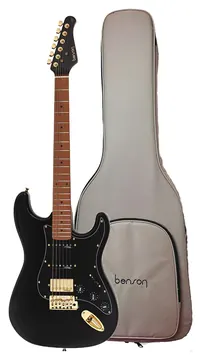 Benson Superstrato Hardy Series S 902 Black Gold Com Bag