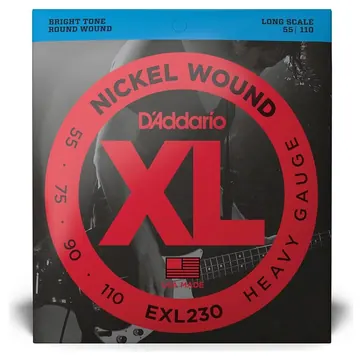 D'Addario EXL230 - XL Bass Nickel Wound, Long Scale 55-110