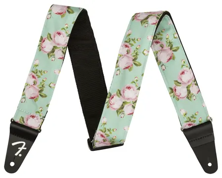 Fender Floral Strap Surfgreen 2"