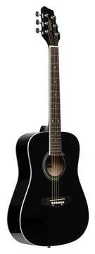 Stagg SA20D12BK 1/2 Size Black Dreadnought Acoustic Guitar