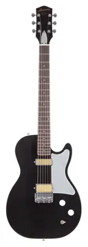 Harmony Standard Series Jupiter Thinline Electric Guitar w/Case, Space Black