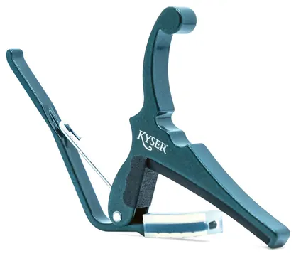 Kyser KGEFSHGA Quick Change Fender Electric Kapodaster für E-Gitarre, sherwood green (529.280)
