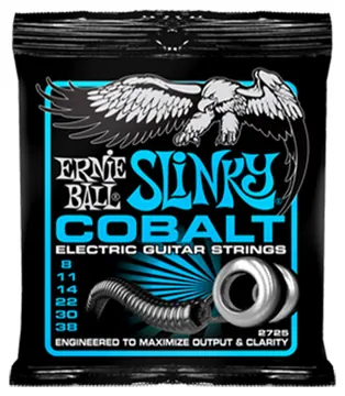 Ernie Ball Electric Guitar Strings Ernie Ball 8-38 Cobalt Extra Slinky 100% Genuine