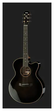 Yamaha CPX1200II Tbl Translucent Black Chitarra Elettroacustica Cutaway Colore Nero Lucido
