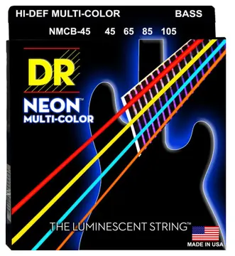 DR Strings Neon Multi NMCB-45 4 Cordas 45-105 Baixo Elétrico