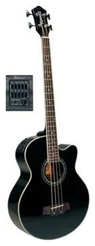 Richwood Akoestische basgitaar Cutaway (zwart)