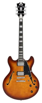 D'Angelico Premier DC Dark Iced Tea Burst